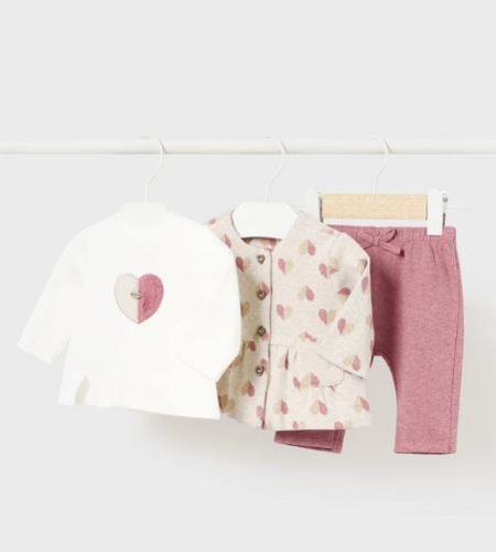 Mayoral 3 részes együttes #1-2 hó #60cm #Mid rose vig #2785 2024