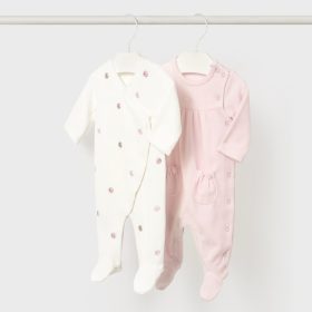   Mayoral Rugi plüss hosszúujjú 2db 1-2 hó 60cm Rosa baby #2706 2025