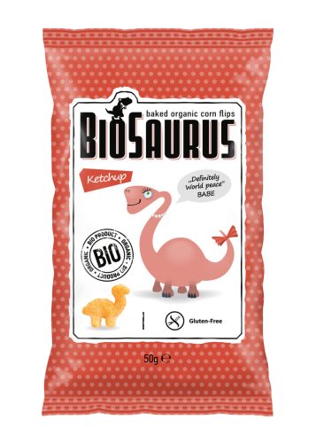 Biopont Kukoricás snack ketchupos -BioSaurus Babe- BIO 50 g