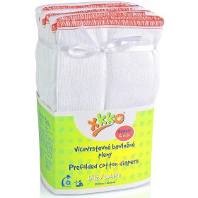   Xkko Pelenkabetét prefolded #Fehér #12-18hó #6db #CTNPRF003