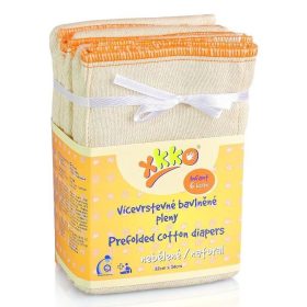   Xkko Pelenkabetét prefolded #Natúr #2-12hó #6db #CTNPRF006