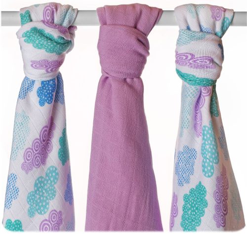 Xkko Bambusz Textilpelenka 70x70 #Heaven Boys MIX 3db #BMB070032