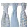 Xkko Bambusz Textilpelenka 70x70 #Skandináv Kék MIX 3db #BMB070035