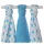 Xkko Bambusz Textilpelenka 70x70 #Kicsi csillagok Cián MIX 3db #BMB070039