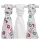 Xkko Bambusz Textilpelenka 70x70 #Flower-Birds girls #BMB070045