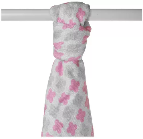 Xkko Bambusz Kifogó 90x100 #Rózsaszín mintás #BMB090041