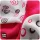 Xkko Bambusz Nyálkendő 30x30 #Spirálok Magenta MIX 9db #BMB030003