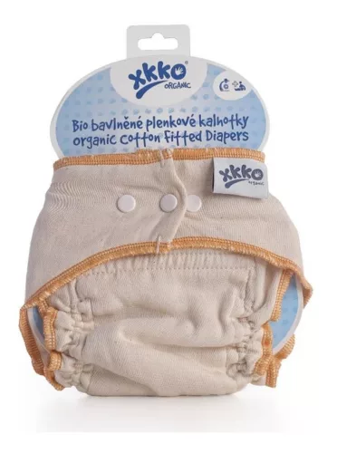 Xkko mosható pamut Pelenka #Natúr #S #ORGFITDIAS