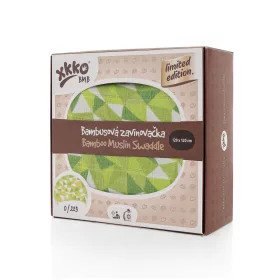   Xkko BMB Pelenka-takaró #120x120 #Green Triangles #BMB120035