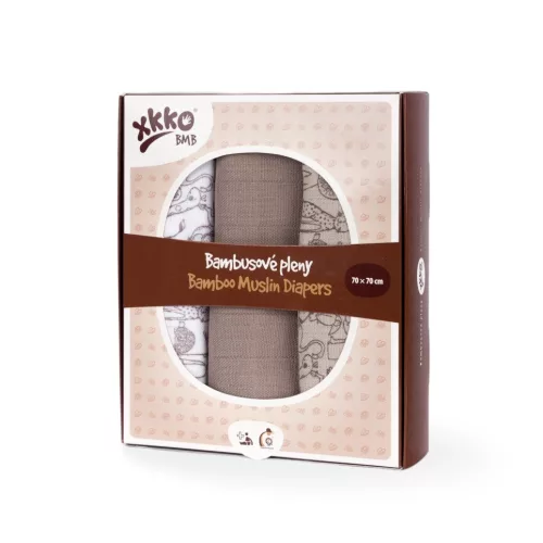 Xkko BMB Textilpelenka #70x70 #Safari - Atmosphere #BMB070051