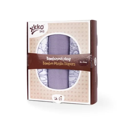 Xkko BMB Textilpelenka #70x70 #Safari - Lavender Aura #BMB070052