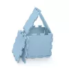 Zopa 9 db-os Puzzle habszőnyeg - 30x30 cm - kék Floral Blue #ZOP086620
