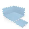 Zopa 9 db-os Puzzle habszőnyeg - 30x30 cm - kék Floral Blue #ZOP086620