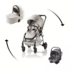 Britax Römer Rio babakocsi + mózeskosár + Baby-Safe Core Lux Soft Taupe #BRR013139