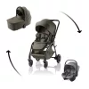Britax Römer Rio babakocsi + mózeskosár + Baby-Safe Core Lux Urban Olive #BRR013139