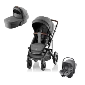   Britax Römer Smile 5Z Comfort Core Set 3in1 Mineral Grey - mózeskosár Mineral Grey - Baby-Safe Core Frost Grey
