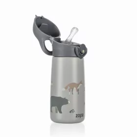   Zopa 400 ml-es termosz cumis szívószállal - hegyvidék Mountains #ZOP086059