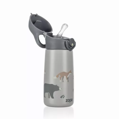 Zopa 400 ml-es termosz cumis szívószállal - hegyvidék Mountains #ZOP086059