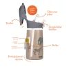 Zopa 400 ml-es termosz cumis szívószállal - szafari Safari #ZOP086059