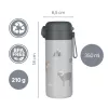 Zopa 350 ml-es termosz szívószállal és szilikon fogantyúval - cookie beige Cookie beige #ZOP086302