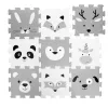 Zopa 9 db-os Puzzle habszőnyeg - 30x30 cm - erdő Forest #ZOP086620