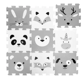   Zopa 9 db-os Puzzle habszőnyeg - 30x30 cm - erdő Forest #ZOP086620