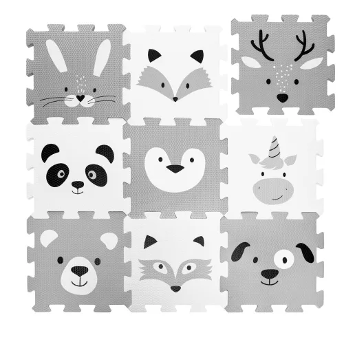 Zopa 9 db-os Puzzle habszőnyeg - 30x30 cm - erdő Forest #ZOP086620