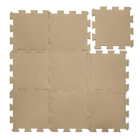   Zopa 9 db-os Puzzle habszőnyeg - 30x30 cm - mogyoróbarna Hazel Brown #ZOP086620