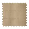 Zopa 9 db-os Puzzle habszőnyeg - 30x30 cm - mogyoróbarna Hazel Brown #ZOP086620