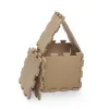 Zopa 9 db-os Puzzle habszőnyeg - 30x30 cm - mogyoróbarna Hazel Brown #ZOP086620