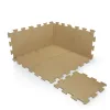 Zopa 9 db-os Puzzle habszőnyeg - 30x30 cm - mogyoróbarna Hazel Brown #ZOP086620