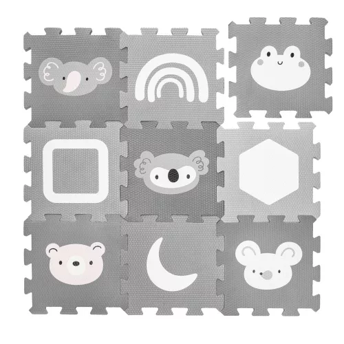 Zopa 9 db-os Puzzle habszőnyeg - 30x30 cm - vadvilág Wild Life #ZOP086620