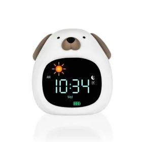   Zopa Szilikon gyermek ébresztőóra éjszakai fénnyel és zenével #ZOP106669_Dog