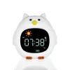 Zopa Szilikon gyermek ébresztőóra éjszakai fénnyel és zenével Owl #ZOP106669