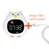 Zopa Szilikon gyermek ébresztőóra éjszakai fénnyel és zenével Owl #ZOP106669