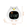 Zopa Szilikon gyermek ébresztőóra éjszakai fénnyel és zenével Owl #ZOP106669