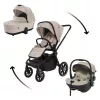 Zopa Move Cross 5 Szett 3in1 (Move Cross 5 babakocsi + Move XL 5 mózeskosár + bármely XM Plus babahordozó Ivory Beige Ivory Beige #ZOP012057