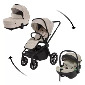   Zopa Move Cross 5 Szett 3in1 (Move Cross 5 babakocsi + Move XL 5 mózeskosár + bármely XM Plus babahordozó Ivory Beige Ivory Beige #ZOP012057