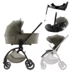 Britax Römer Rio Comfort Plus LUX Szett Urban Olive (Rio babakocsi + mózeskosár + Baby-Safe PRO babahordozó + Vario Base 5Z)