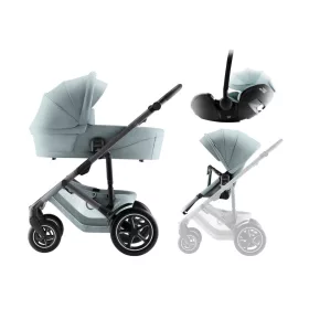   Britax Römer Smile 5Z Comfort Set Style Harbor Blue - mózeskosár - Baby-Safe Pro #BRR013144