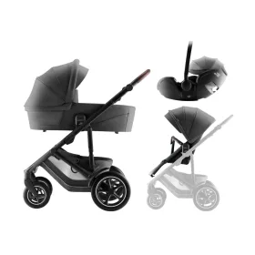   Britax Römer Smile 5Z Comfort Set Style Mineral Grey - mózeskosár Mineral Grey - Baby-Safe Pro Mineral Grey #BRR013144