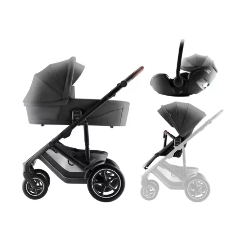 Britax Römer Smile 5Z Comfort Set Style Mineral Grey - mózeskosár Mineral Grey - Baby-Safe Pro Mineral Grey #BRR013144