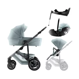   Britax Römer Smile 5Z Comfort Plus Set Style Harbor Blue - mózeskosár - Baby-Safe Pro - Vario Base 5Z #BRR013143