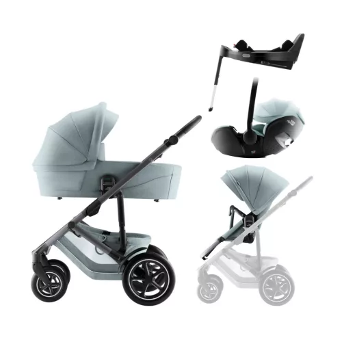 Britax Römer Smile 5Z Comfort Plus Set Style Harbor Blue - mózeskosár - Baby-Safe Pro - Vario Base 5Z #BRR013143