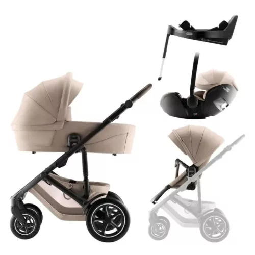 Britax Römer Smile 5Z Comfort Plus Set Style Teak - mózeskosár - Baby-Safe Pro - Vario Base 5Z #BRR013143