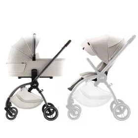   Britax Römer Rio Essential LUX Szett Soft Taupe (Rio babakocsi + mózeskosár)