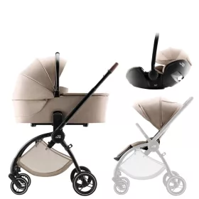   Britax Römer Rio Comfort STYLE Szett Teak (Rio babakocsi + mózeskosár + Baby-Safe PRO babahordozó)