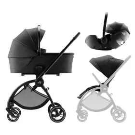   Britax Römer Rio Comfort STYLE Szett Carbon Black (Rio babakocsi + mózeskosár + Baby-Safe PRO babahordozó)