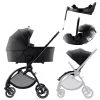 Britax Römer Rio Comfort Plus STYLE Szett Carbon Black (Rio babakocsi + mózeskosár + Baby-Safe PRO babahordozó + Vario Base 5Z)