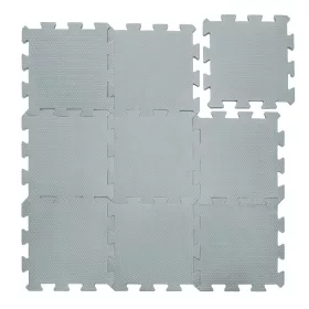   Zopa 9 db-os Puzzle habszőnyeg - 30x30 cm - világos szürke Light Grey #ZOP086620